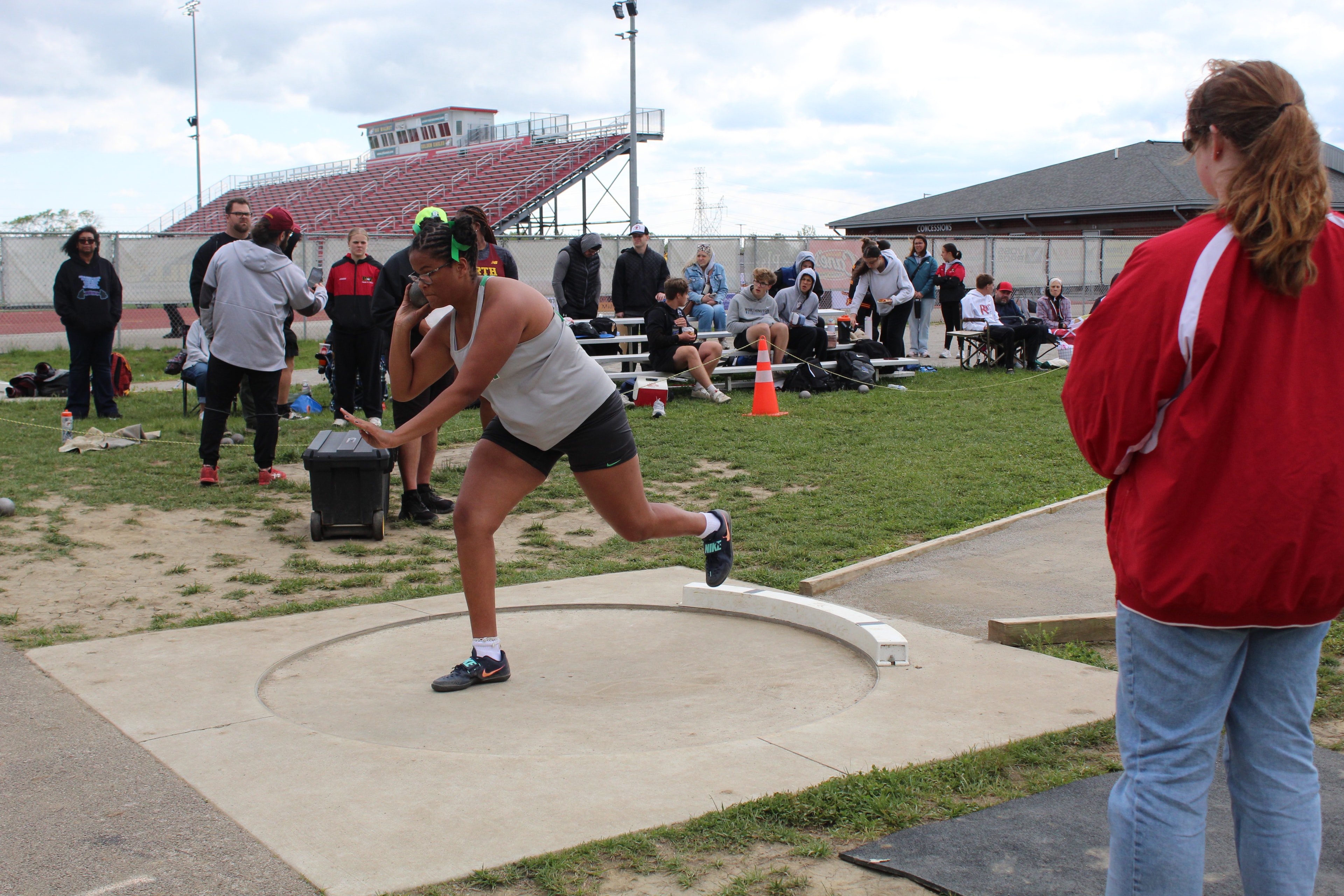 Irish athlete competing in shot put