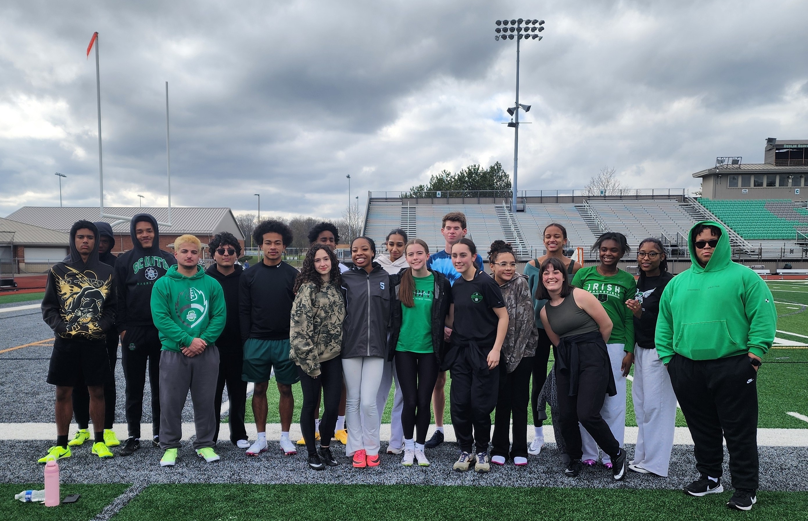 Pre-season team photo on the field