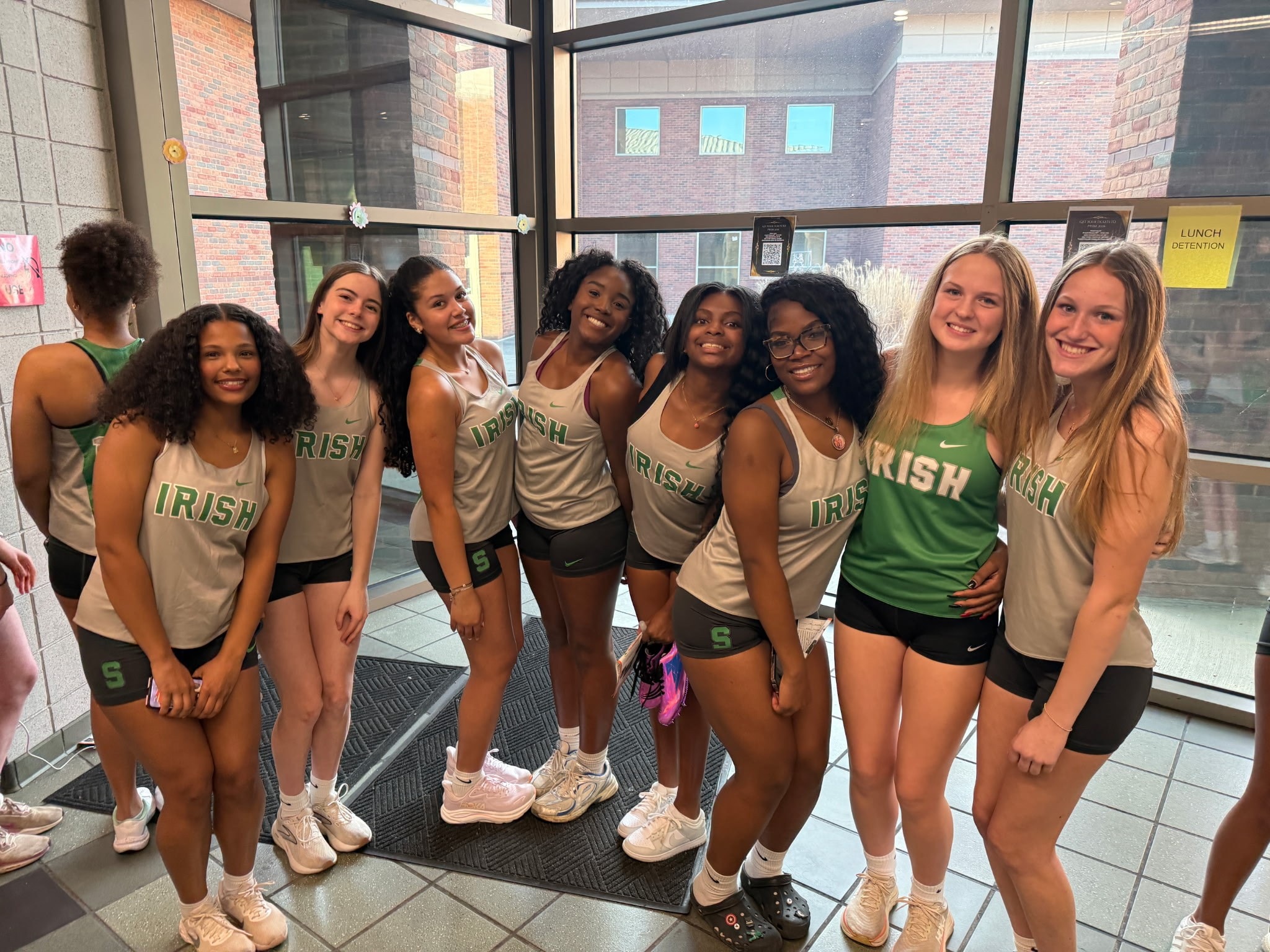 Irish girls team in uniform