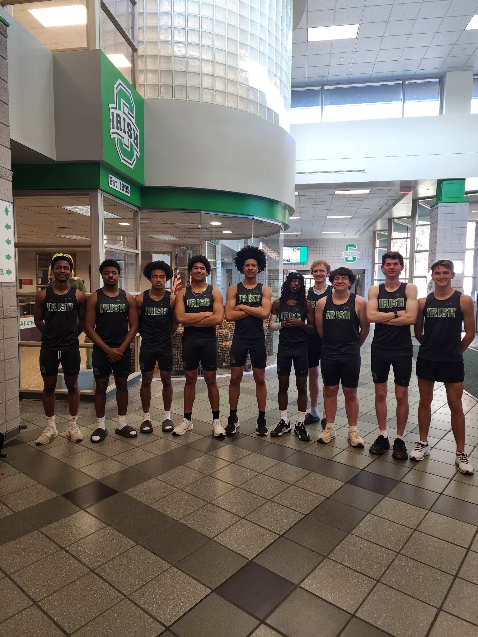 Irish boys team in uniform